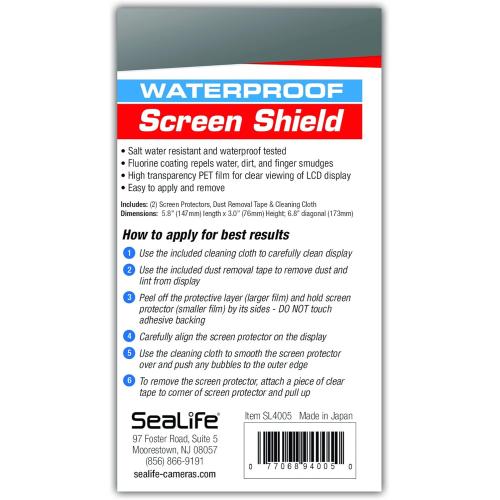 SEALIFE WATERPROOF SCREEN SHIELD 2 PACK