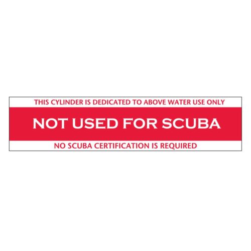 XS SCUBA NOT FOR SCUBA STICKER