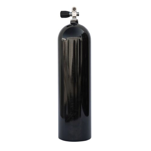 ALUMINUM 100 CU FT BLACK CYLINDER