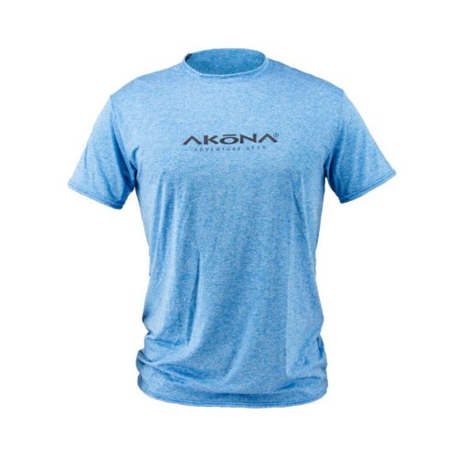 AKONA MEN'S SS SUN SHIRT, BLUE - SIZE 2X LARGE