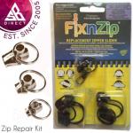 LARGE BLACK NICKEL ZIPPER SLIDER