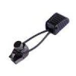 MEDIUM BLACK NICKEL ZIPPER SLIDER