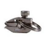 LARGE BLACK NICKEL ZIPPER SLIDER