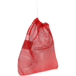 MEDIUM DRAWSTRING MESH BAG WITH D-RING 15 X 19