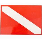 TRIDENT REFLECTIVE DIVE FLAG STICKER