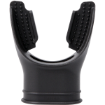 SILICONE MOUTHPIECE LONG BITE, BLACK