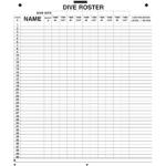 TRIDENT LARGE DIVE ROSTER 10X12
