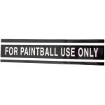 FOR PAINTBALL USE ONLY TANK STICKER