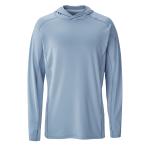 BARE ECLIPS HOODED RASH GUARD MENS, GREY