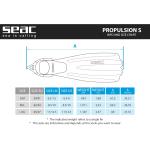 SEAC OPEN HEEL FIN PROPULSION S TIFFANY M/L