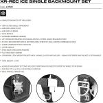 MARES XR-REC ICE SINGLE BACKMOUNT SETMARES