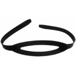 XS SCUBA MASK STRAP BLACK SILICONE STANDARD