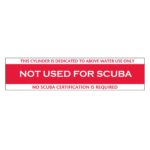XS SCUBA NOT FOR SCUBA STICKER