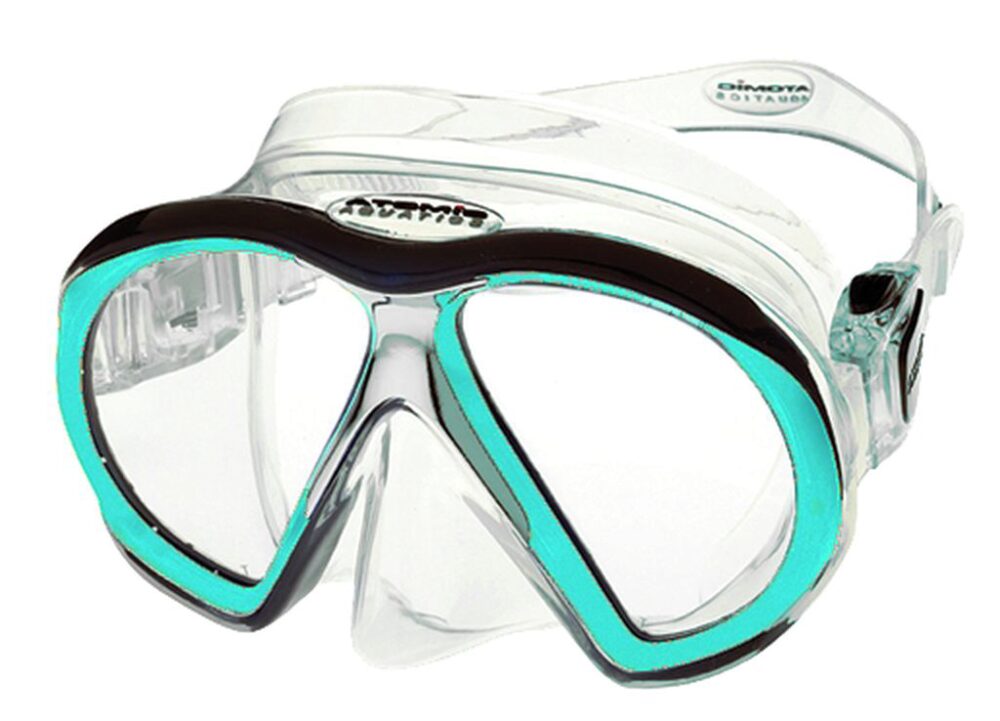 ATOMIC SUBFRAME MASK, MEDIUM FIT, BLACK/AQUA