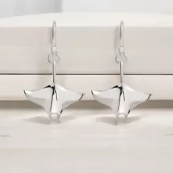 STERLING SILVER Stingray Drop EARRINGS
