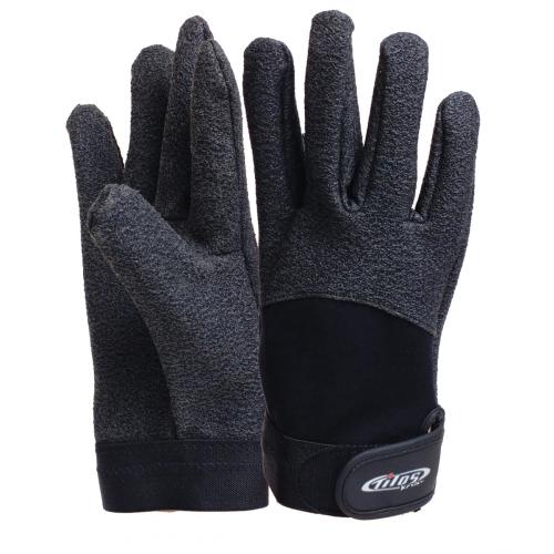 XL, 1.5mm Rhinoskin Velcro Gloves, Black