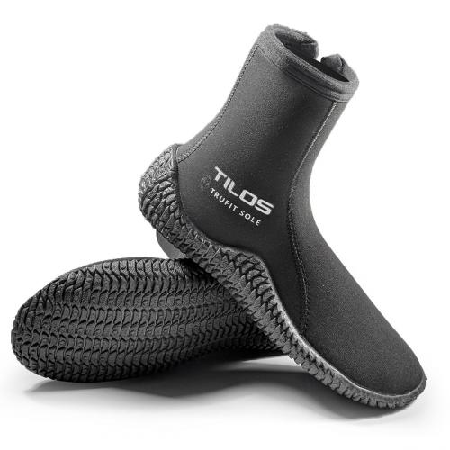 06, 5mm Trufit Titanium Zip Boot, Black