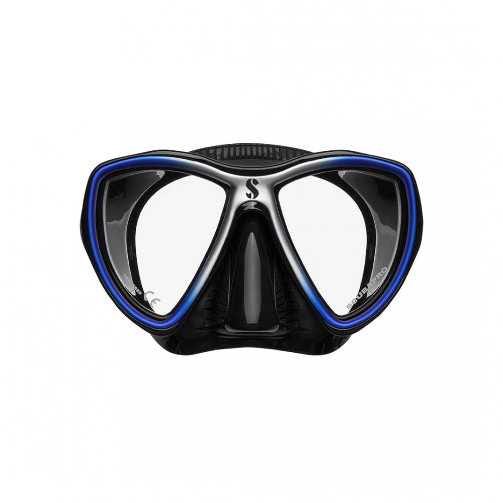 Synergy Mini Mask w/ Comfort Strap - Blue/Silver - Black Skirt