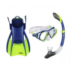 Admiral Snorkeling Set, Blue/Yellow