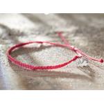 Classic Braided Anklet - Pink & Coral Multi