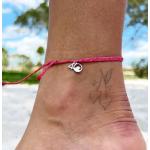 Classic Braided Anklet - Pink & Coral Multi