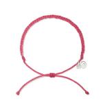 Classic Braided Anklet - Pink & Coral Multi