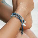Signature Blue Beaded Bracelet - Blue - 4Ocean