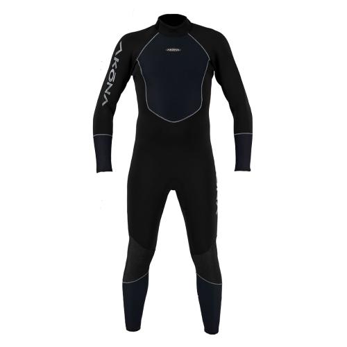 5MM BACK ZIP QS FULL SUIT - BLACK - LG