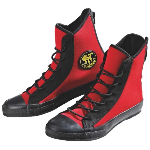 One Shoe Red/BK Toe