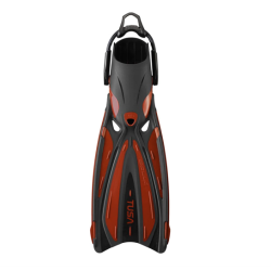 SOLLA FIN W/BUNGEE - SMALL METALLIC DARK RED