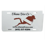Ohana Licence Plate - White