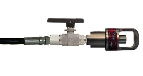 FILL WHIP - DIN PNEUMATIC VALVE WITH 1/4 TURN ON/OFF & PUSH BUTTO