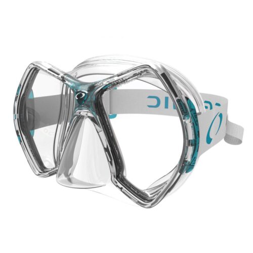 CYANEA MASK, CLEAR/SEA BLUE