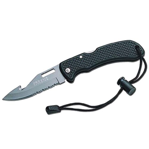 TITANIUM FOLDING KNIFE - 3.5" BLADE - 8.5" OVERALL