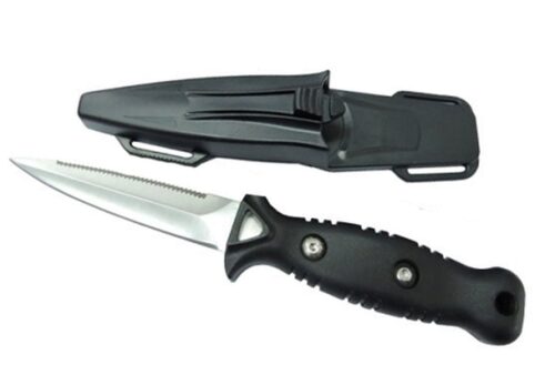 FREE DIVER SPEARFISHING KNIFE - BLACK BLADE