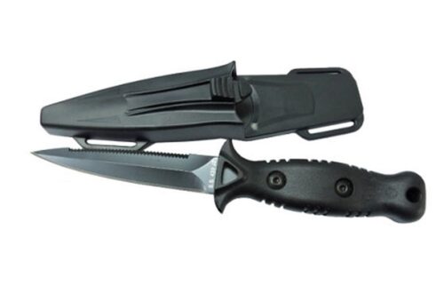 FREE DIVER SPEARFISHING KNIFE - BLACK BLADE