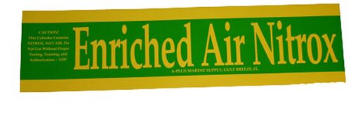 NITROX TANK WRAP STICKER