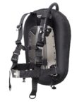 Backplate w/ Harness and 30 lb Donut w/inflator & RE Valve, Black