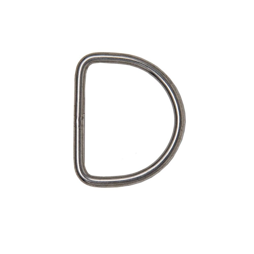 D-Ring - Stainless, 50mm, Straight