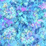 WOMENS LEGGINGS TURTLE TIE DYE L