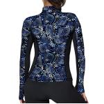 WOMENS ZIP RASH GUARD ANGELFISH HYPNOSIS L