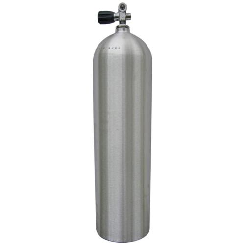 80 Cubic Foot Tank w/ K-Valve  - Aluminum Silver