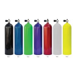 80 Cubic Foot Tank w/ K-Valve  -  Aluminum  Yellow