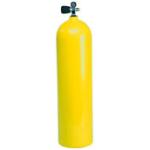 80 Cubic Foot Tank w/ K-Valve  -  Aluminum  Yellow