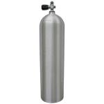 80 Cubic Foot Tank w/ K-Valve  - Aluminum Silver