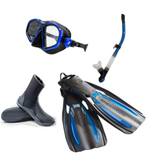 Student Essentials Kit - Mask, Fins, Snorkel, Boots