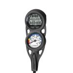 NEW Logic -  3 Gauge Navigational Console (with Pressure Gauge and Compass (Flex Hose)