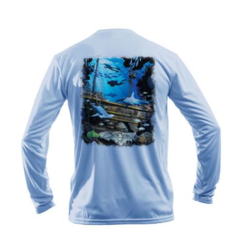 Rash Guard - Blue Shipwreck - 2XL