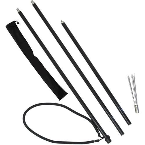 *3PC ALUM TRAVEL SPEAR WITH CASE AND 6MM TIP