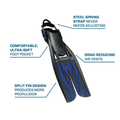 Twin Jet Max Black/Blue - LG